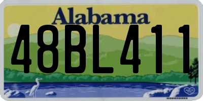 AL license plate 48BL411