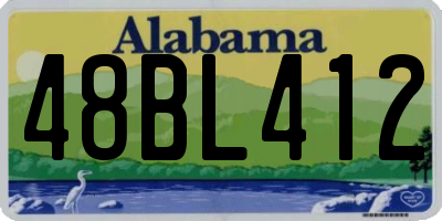 AL license plate 48BL412