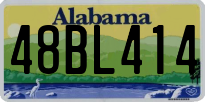 AL license plate 48BL414