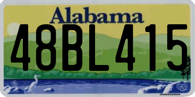 AL license plate 48BL415