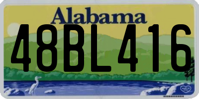 AL license plate 48BL416