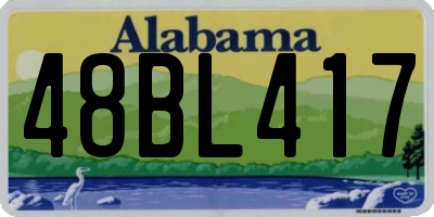 AL license plate 48BL417