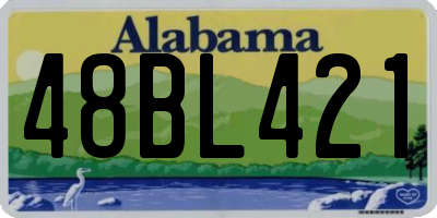 AL license plate 48BL421