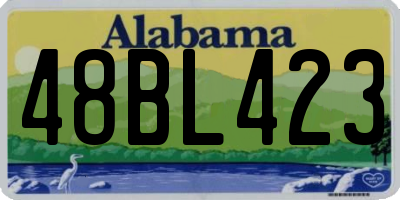AL license plate 48BL423