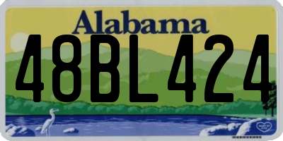 AL license plate 48BL424