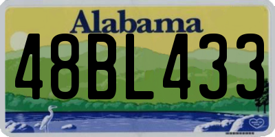 AL license plate 48BL433