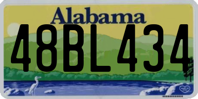 AL license plate 48BL434