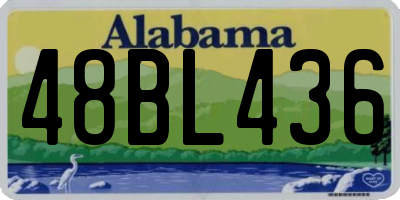 AL license plate 48BL436