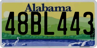 AL license plate 48BL443