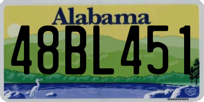 AL license plate 48BL451