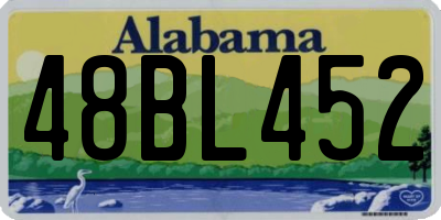 AL license plate 48BL452