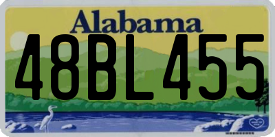 AL license plate 48BL455