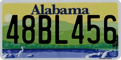 AL license plate 48BL456