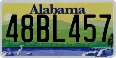 AL license plate 48BL457