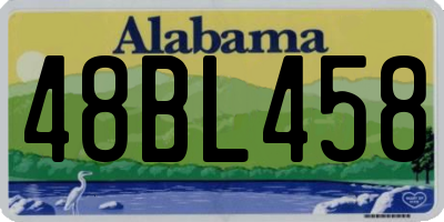 AL license plate 48BL458