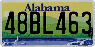 AL license plate 48BL463