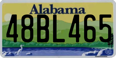 AL license plate 48BL465