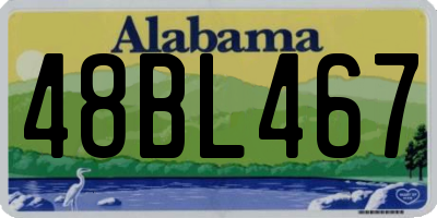 AL license plate 48BL467