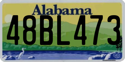 AL license plate 48BL473
