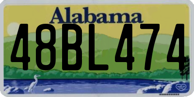 AL license plate 48BL474