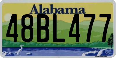 AL license plate 48BL477