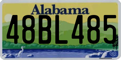 AL license plate 48BL485