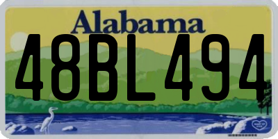 AL license plate 48BL494