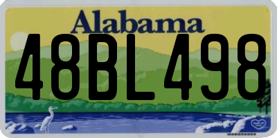 AL license plate 48BL498