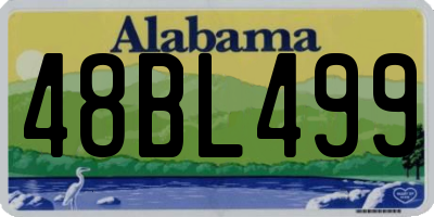 AL license plate 48BL499