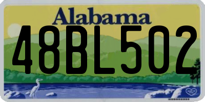 AL license plate 48BL502
