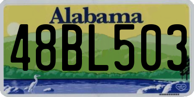 AL license plate 48BL503