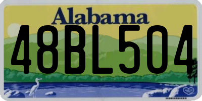 AL license plate 48BL504