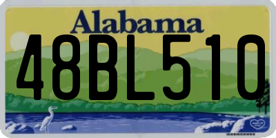 AL license plate 48BL510