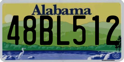 AL license plate 48BL512