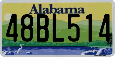 AL license plate 48BL514