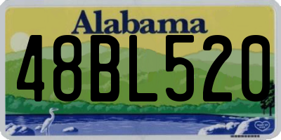 AL license plate 48BL520