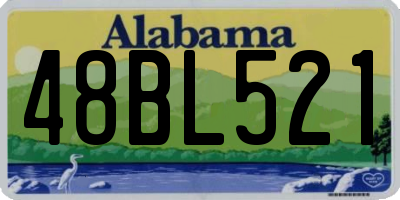 AL license plate 48BL521