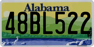 AL license plate 48BL522