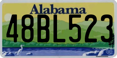 AL license plate 48BL523