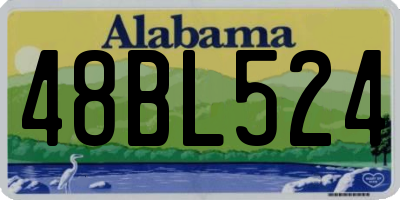 AL license plate 48BL524