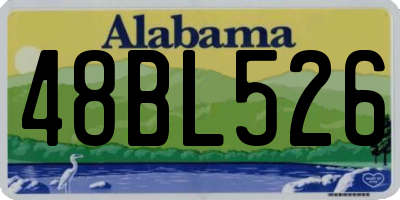 AL license plate 48BL526