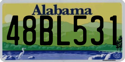 AL license plate 48BL531