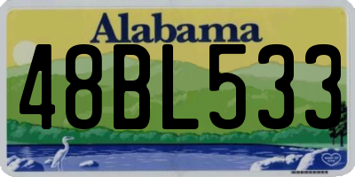 AL license plate 48BL533