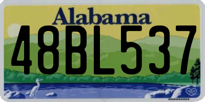 AL license plate 48BL537