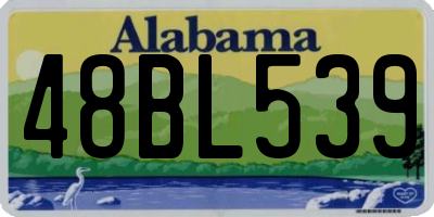 AL license plate 48BL539