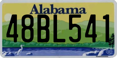 AL license plate 48BL541