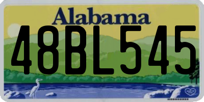 AL license plate 48BL545