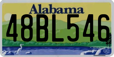 AL license plate 48BL546