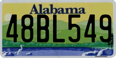 AL license plate 48BL549