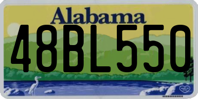 AL license plate 48BL550